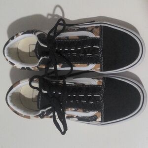 Vans Off The Wall Unisex Lace Up Animal Print Sneakers Shoes Men's 7.5 / Women 9